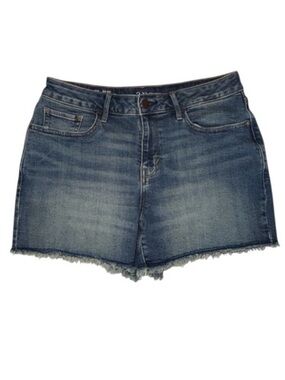 A.N.A Mid-rise Shortie Denim Shorts Blue Raw Hem 3.5" inseam Size 10